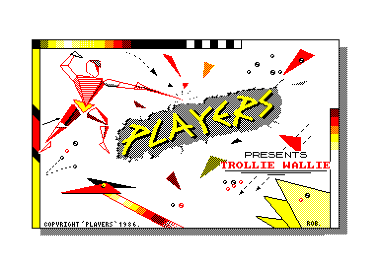 screenshot of the Amstrad CPC game Trollie wallie